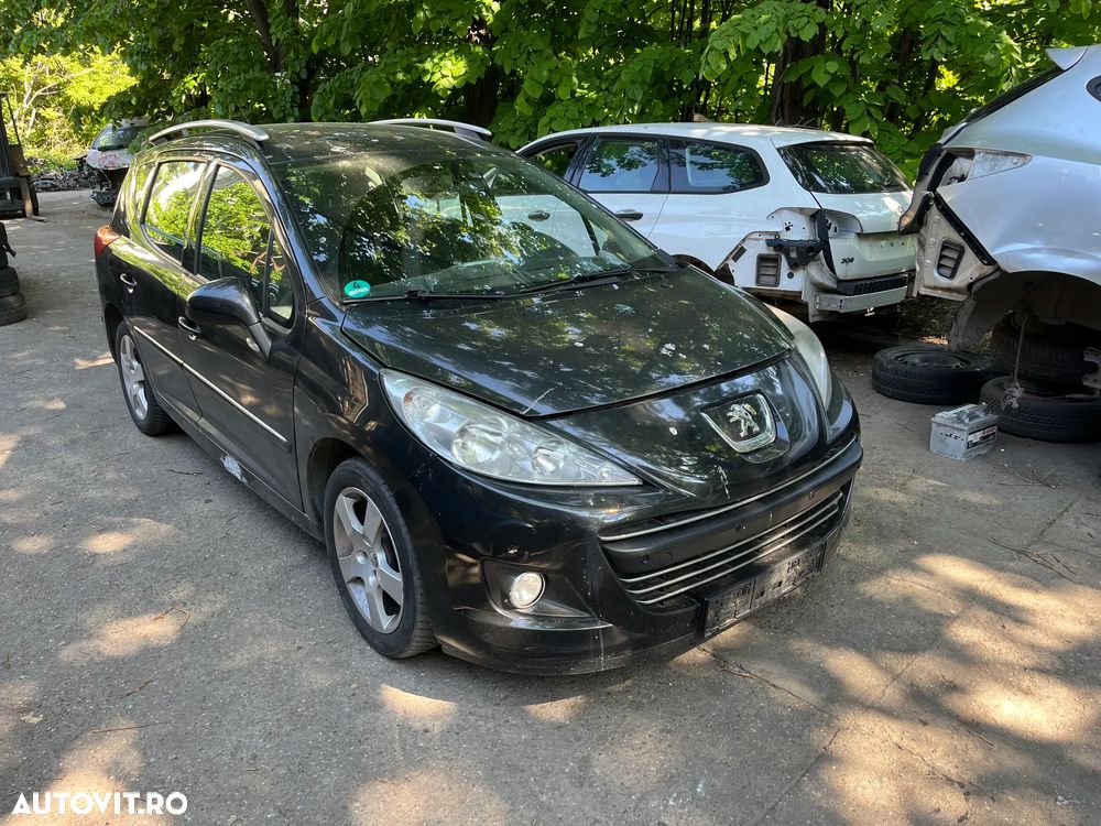 Bara fata completa Peugeot 207 facelift 2010 negru model cu proiectoare - 12