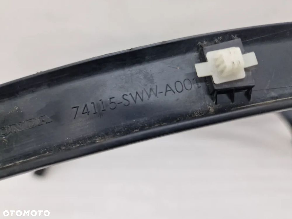 HONDA CR-V III 06-11 LEWA / PRAWA LISTWA NAKŁADKA BŁOTNIKA PRZEDNIA PRZÓD , NR 74115-SWW / 74115-SXS-0/9000 / 7416-SWW / 74165-SWW , NR AUKCJI NB4 - 4