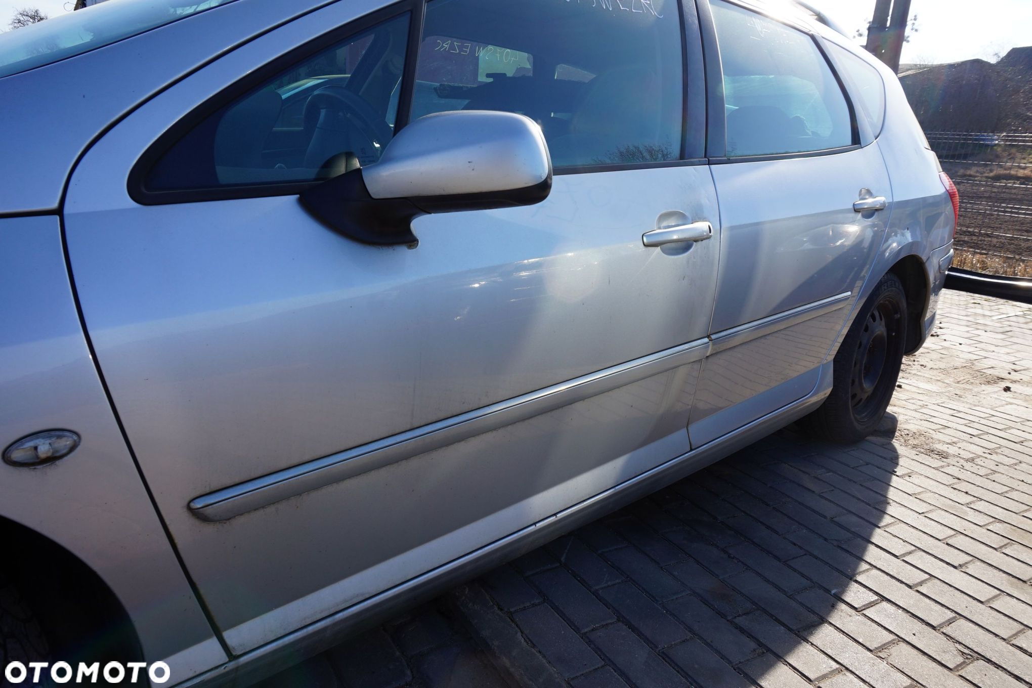 DRZWI PRZEDNIE LEWE 407 SW KOMBI EZRC  SREBRNY PEUGEOT 2004-2007 - 4