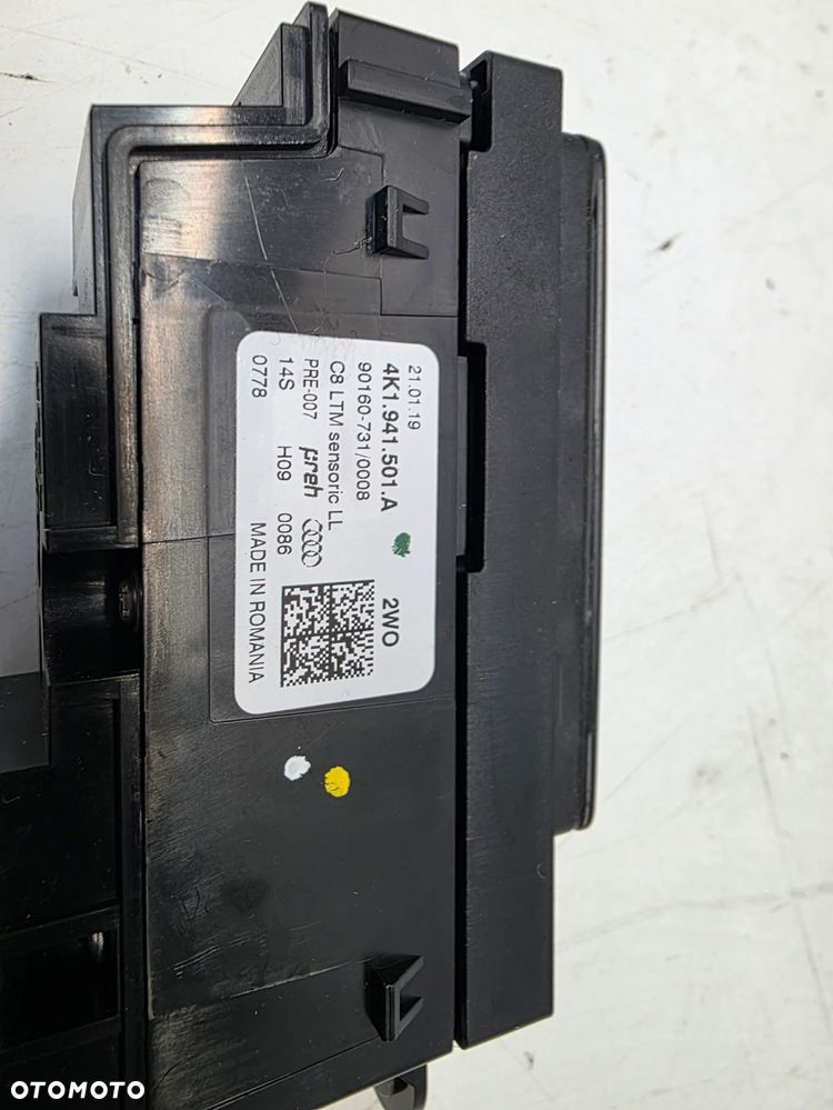 WŁĄCZNIK PRZEŁĄCZNIK ŚWIATEŁ AUDI A6 C8 A7 4K Q7 Q8 4K1941501A EUROPA - 9