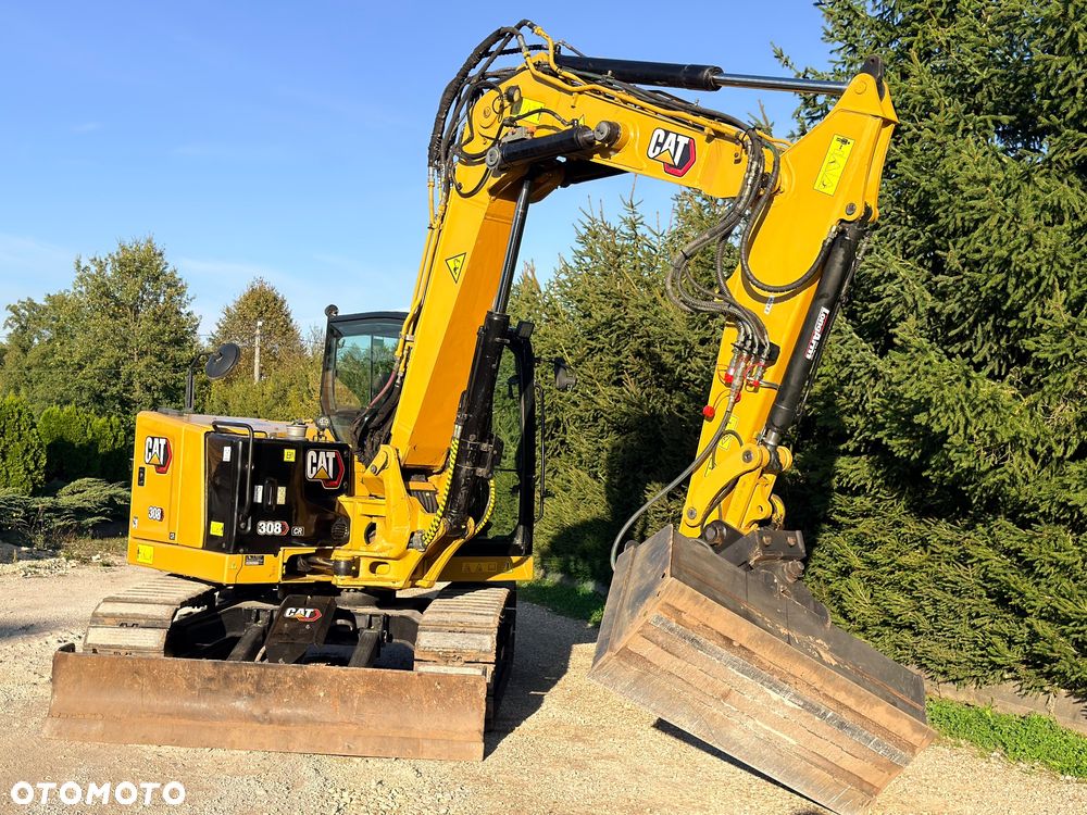 Caterpillar CAT 308 CR 07 koparka CATEPILLAR Gąsienica nakładki 8ton szybkozłącze hydr 309 307 306 KLIMA Minikoparka CR C3.3 - 4