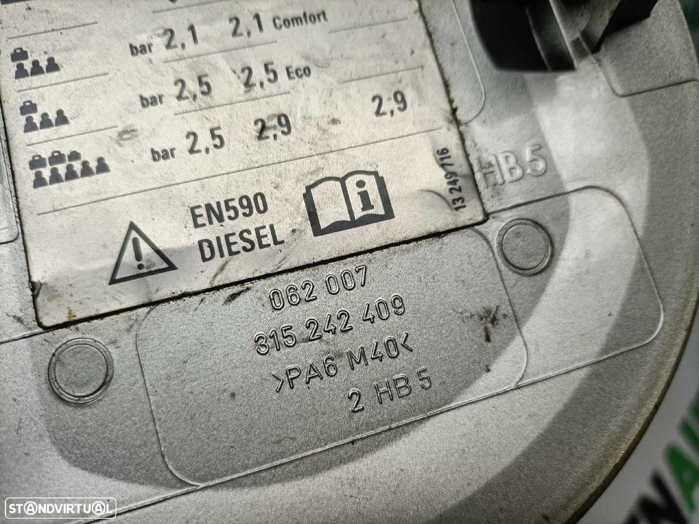Tampa Depósito Combustível Opel Astra H (A04) - 3