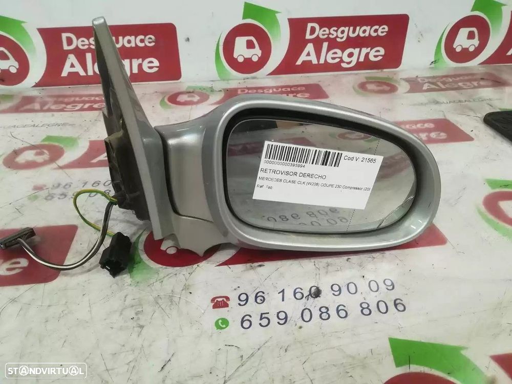 ESPELHO RETROVISOR DIREITO MERCEDES-BENZ CLK 1998 -241990 - 3