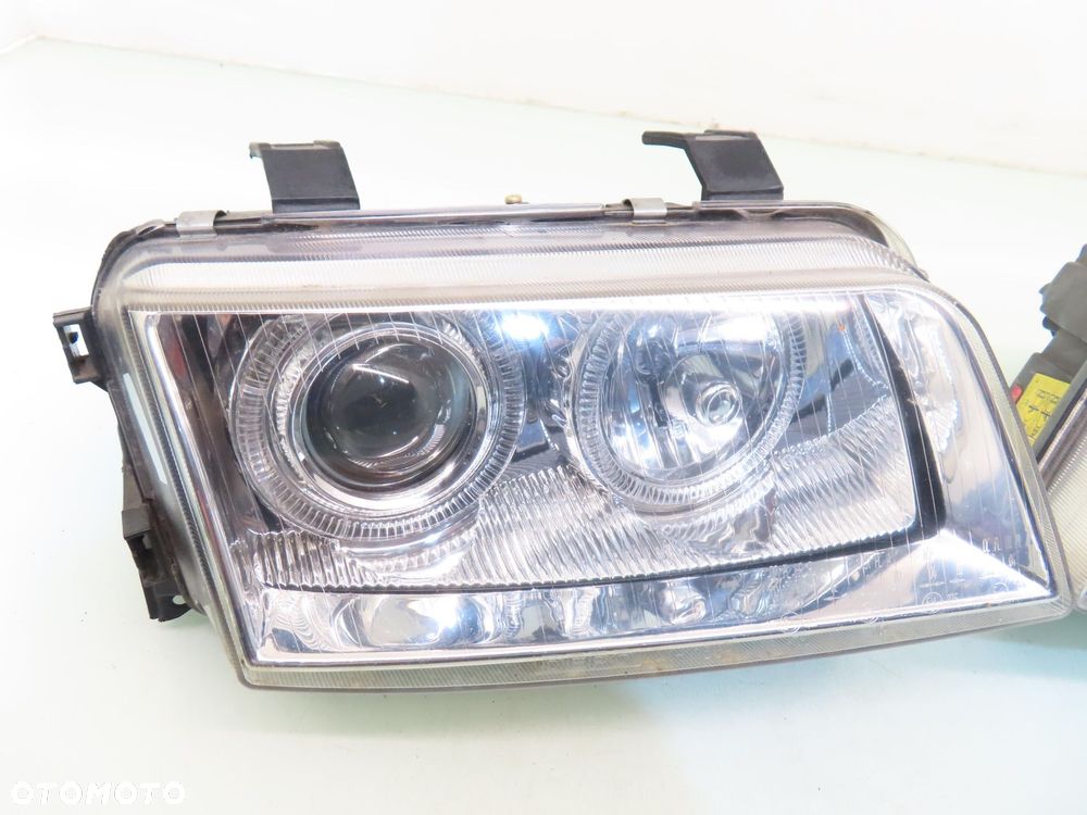 LAMPY PRZÓD AUDI A4 B5 SOCZEWKOWE + RINGI - 9