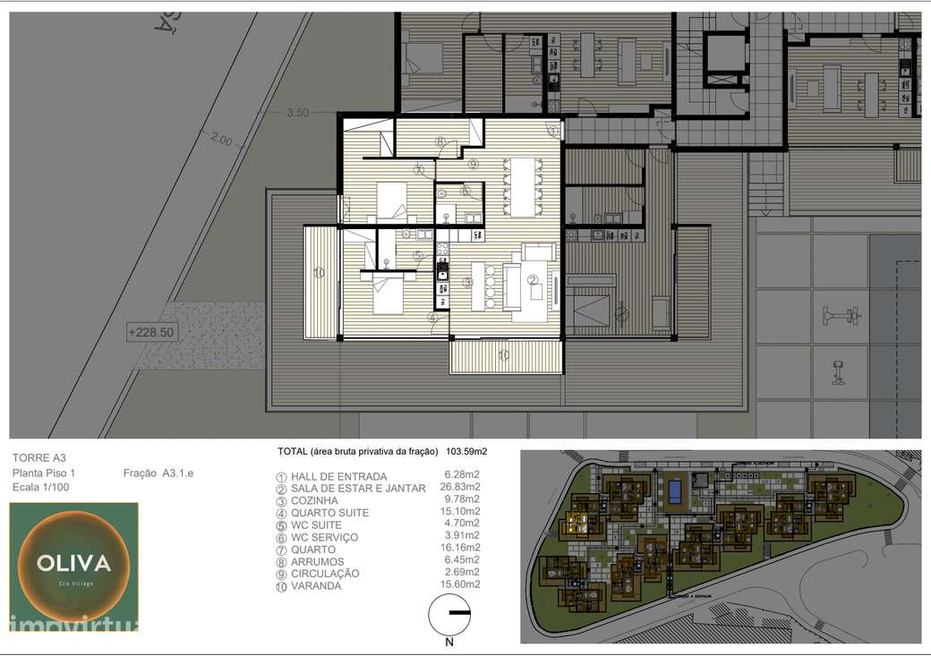 Apartamento T2+1 Oliva Eco Village - Grande imagem: 2/3