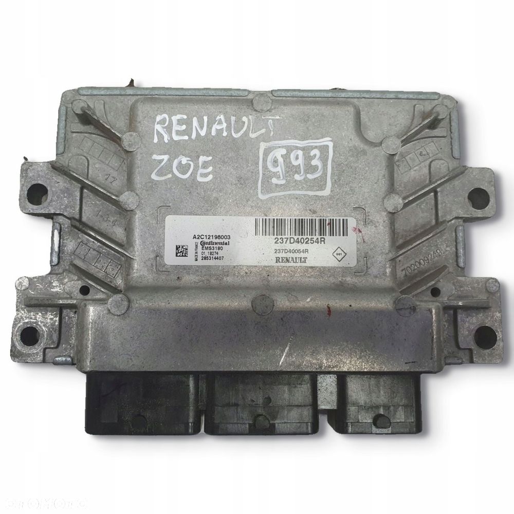 Renault Zoe STEROWNIK SILNIKA komputer 237D40254R - 9