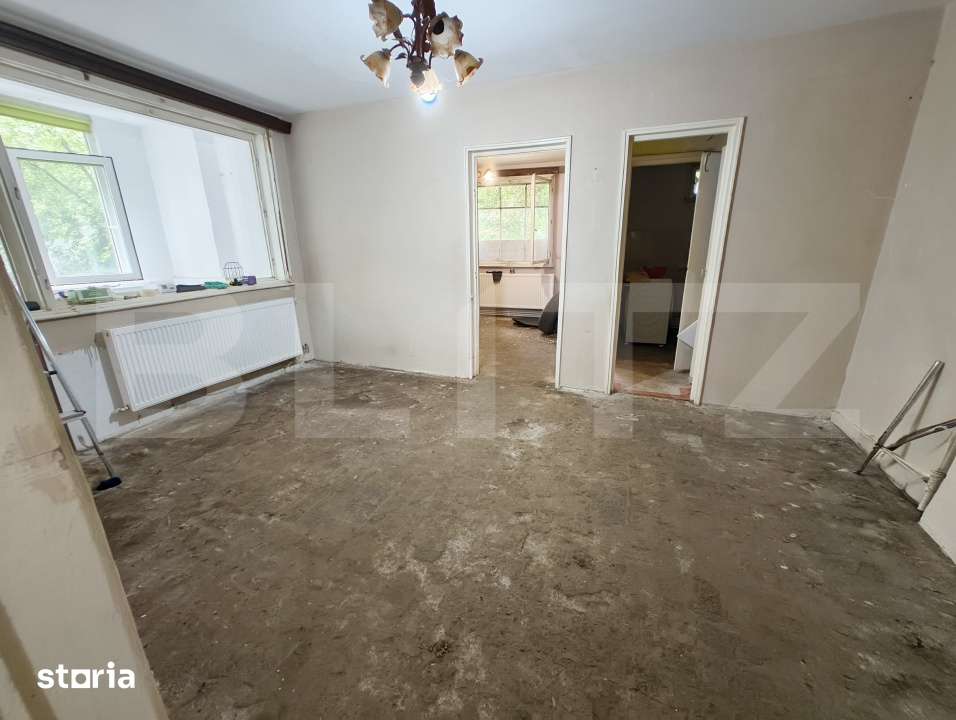 Apartament cu 2 camere la parter- nerenovat, 49,5 mp, zona Centru — fotografia 2