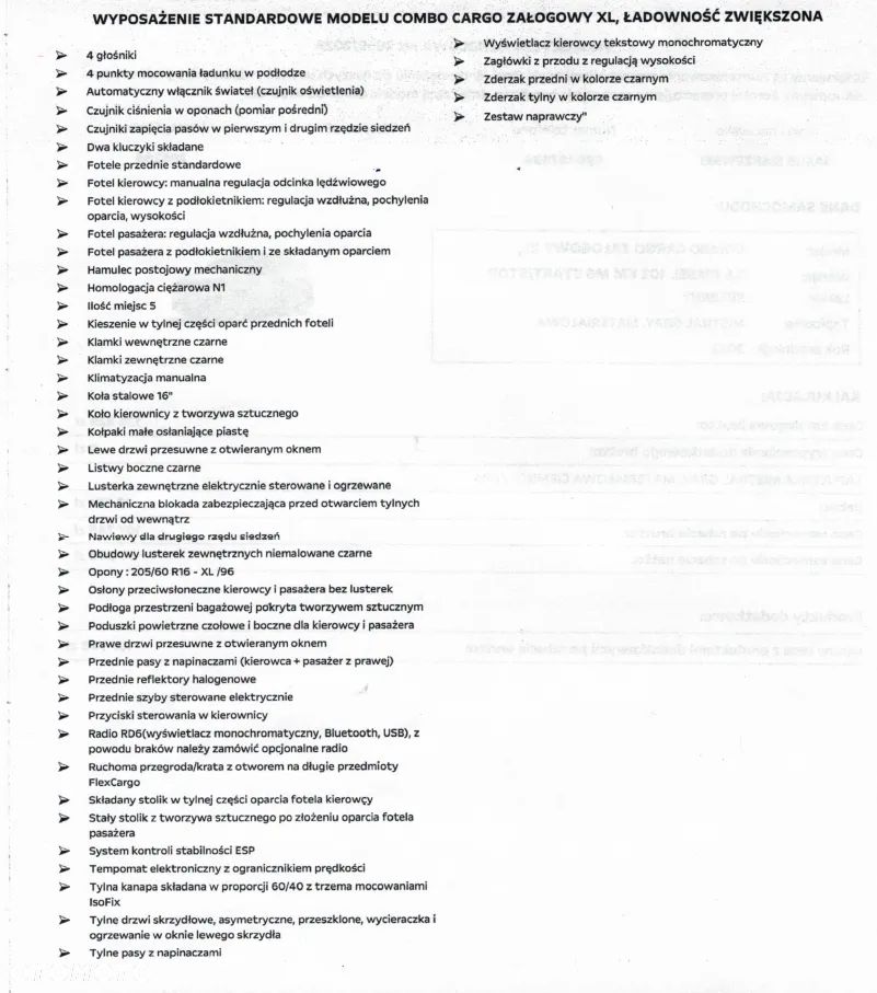 Opel Combo XL 2,3t (bryg.) - 39