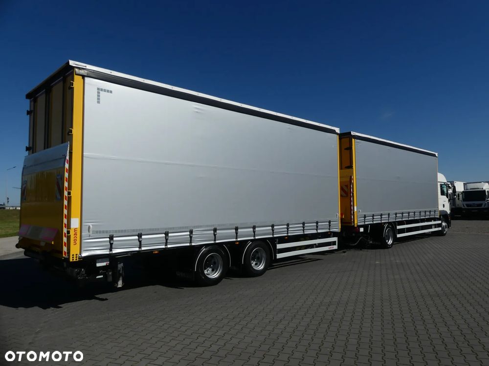 MAN TGM 18.340 / FIRANKA + WINDA / ZESTAW 38 EURO PALET / - 7