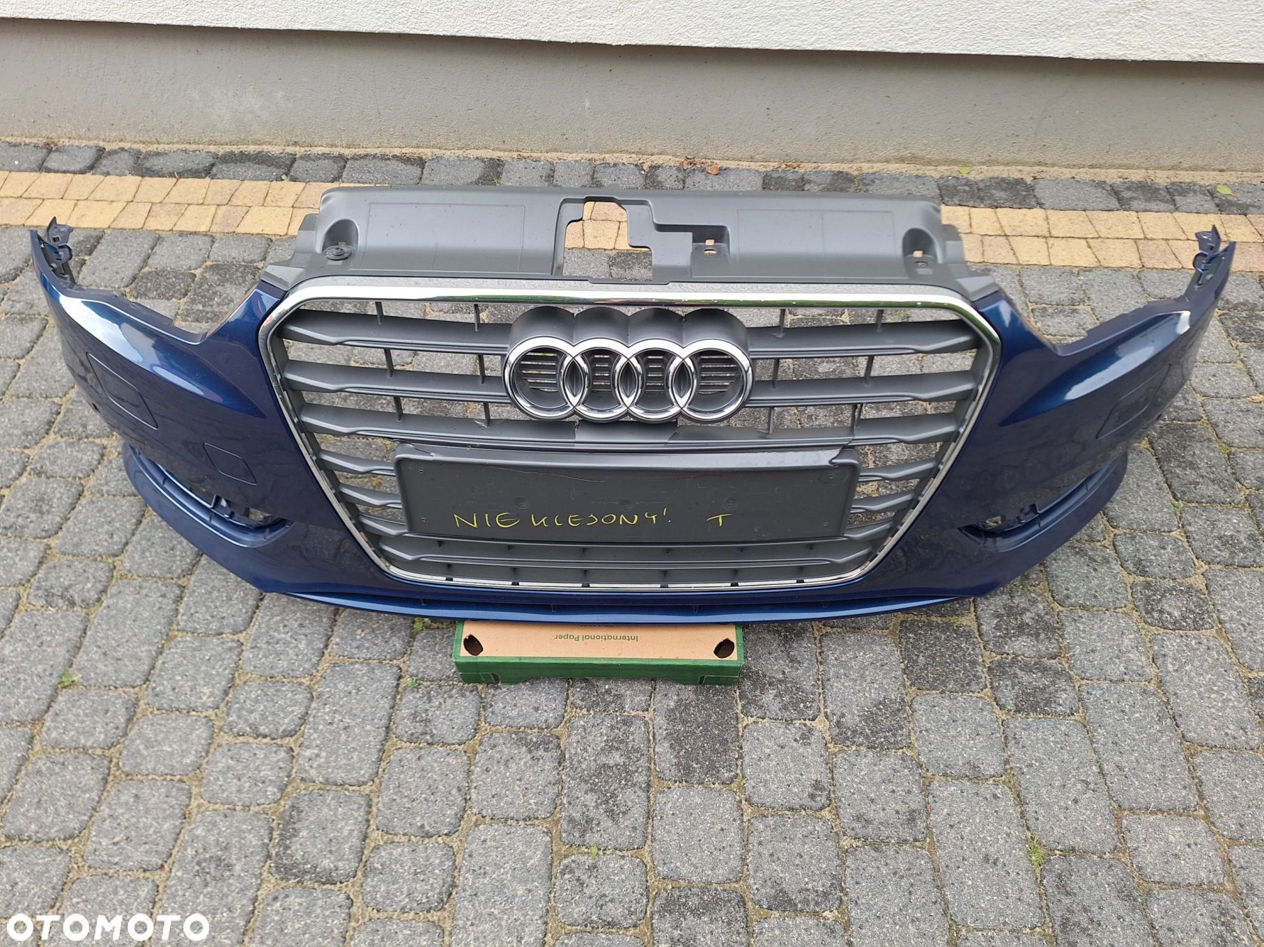AUDI A3 12-16r 8V3 NIE KLEJONY! ZDERZAK PRZÓD PRZEDNI ORYG. 8V3807437DE WYSYŁKA 24H - 1
