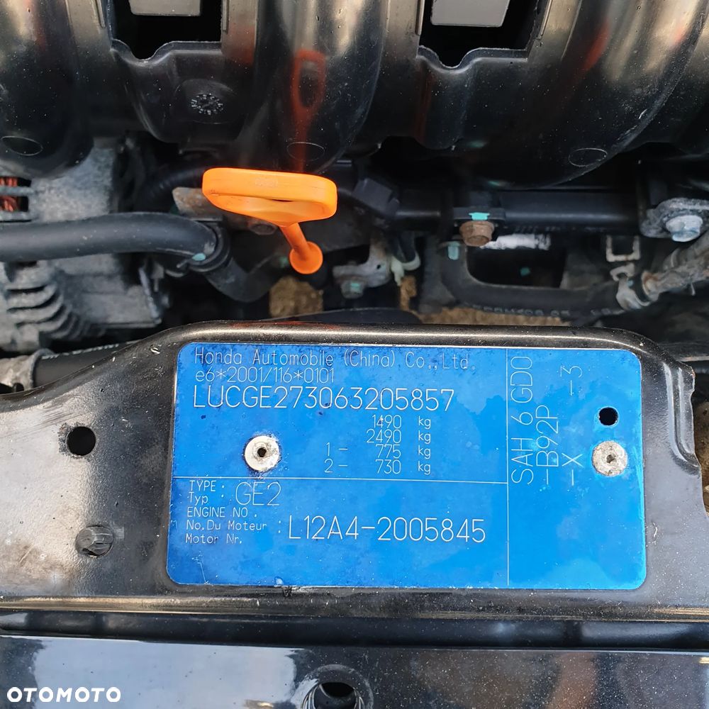 HONDA JAZZ II DRZWI LEWY PRZOD B92P 02-07 - 3