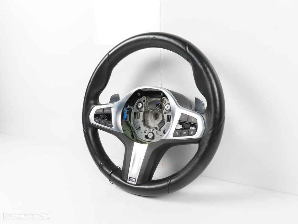 Volante M c/ Patilhas e Multifunções Usado / Original BMW 3 (G20)/BMW 3 Touring... - 2