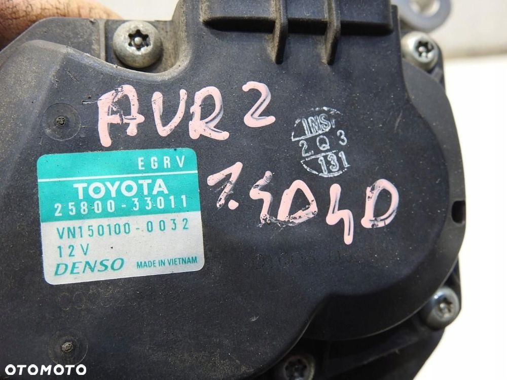 ZAWÓR EGR TOYOTA AURIS II 1.4 D4D 2580033011 - 2