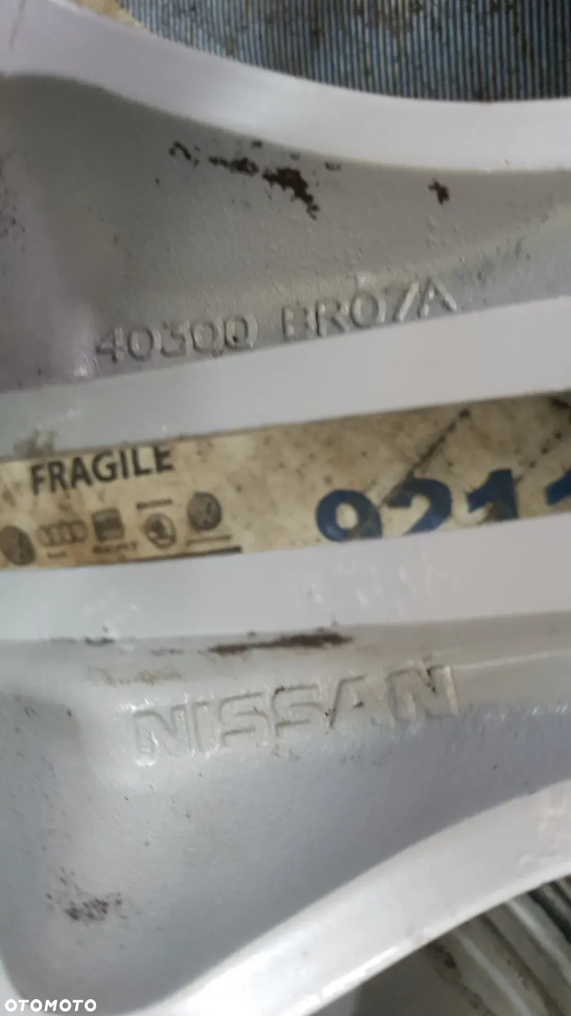FELGI ALU  ORYGINAŁ NISSAN JUK QASHQAI 5X114,3 6.5JX17 ET40 - 12