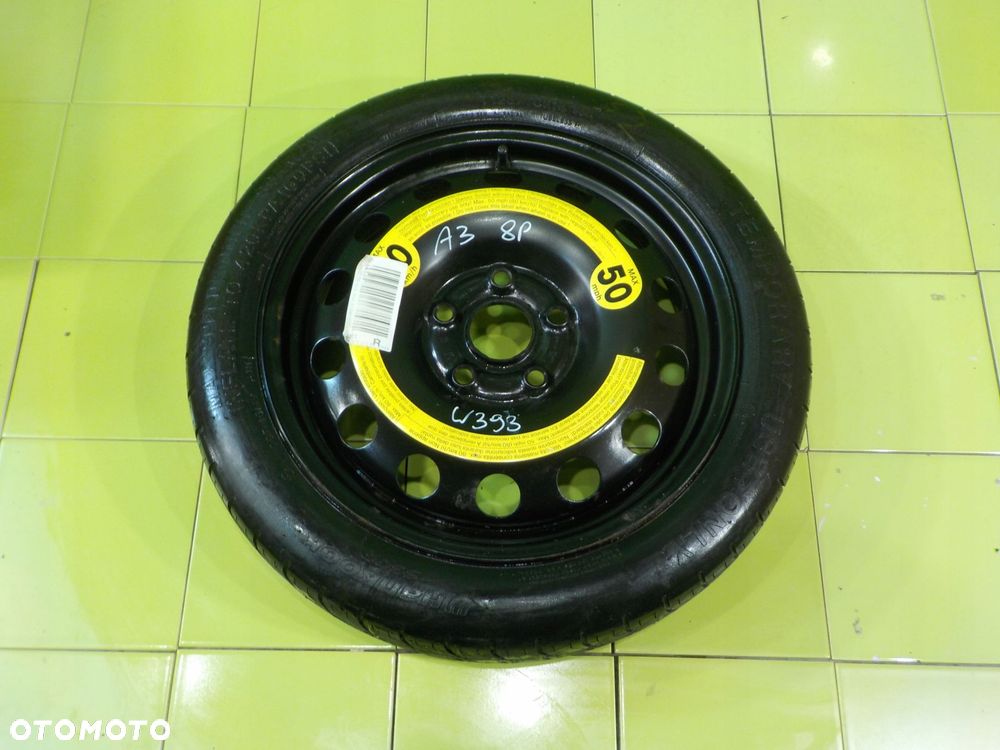 AUDI A3 8P GOLF V GOLF VI kolo dojazdowe 125/70/16 5X112 - 1