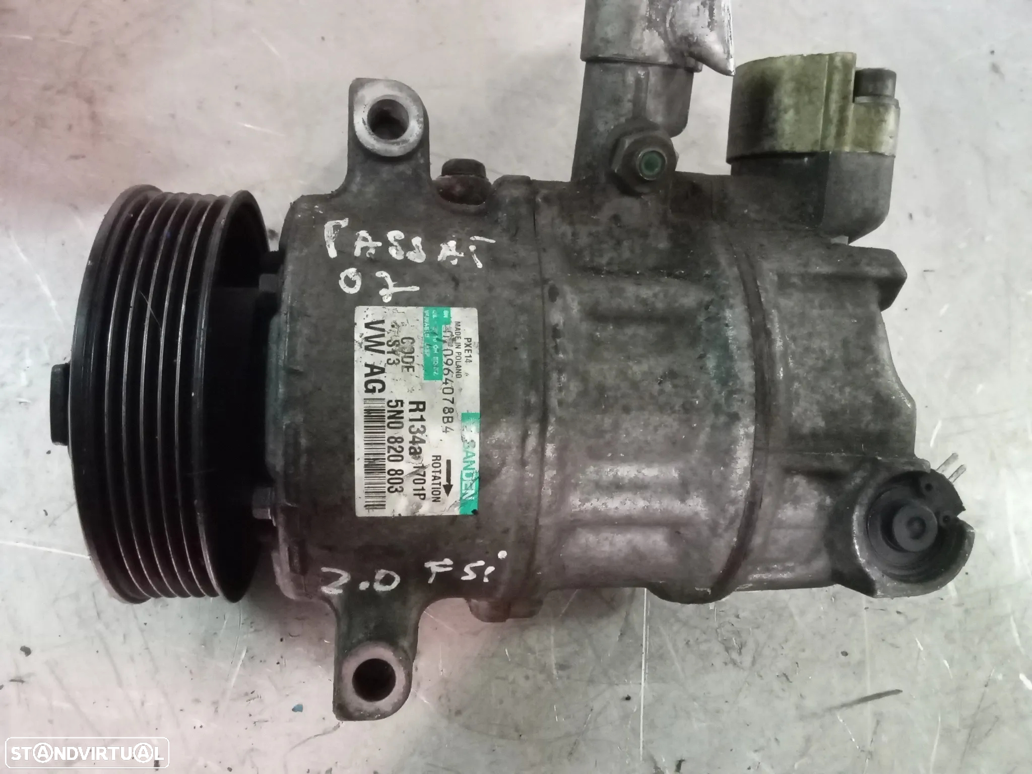 COMPRESSOR AC SEAT IBIZA / LEON / VOLKSWAGEN  1.2TDI 1.6TDI 2.0TDI 5N0820803A 5N0820803 5N0820803E - 3