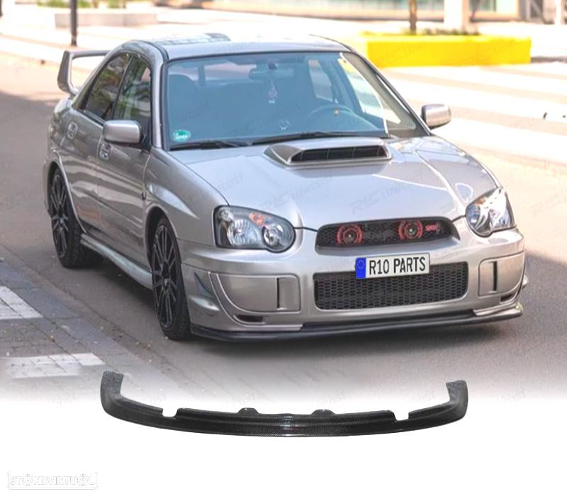 SPOILER LIP SUBARU IMPREZA 04- GDB STI CARBONE - 1