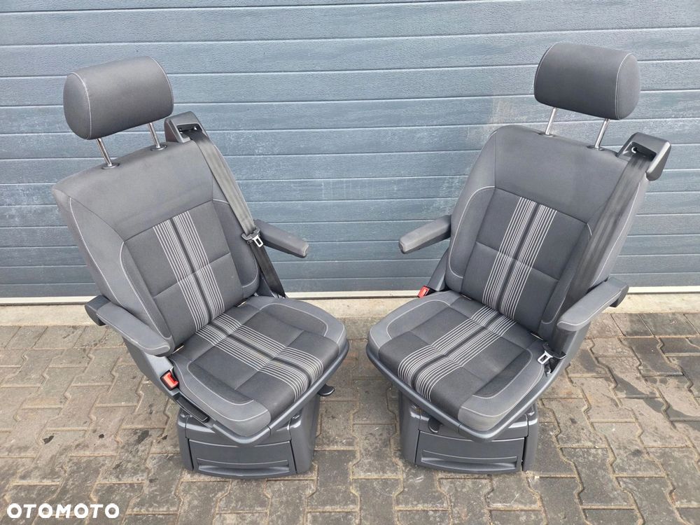 VW T5 T6 fotel obrotowy tył drugi rząd MATCH - 1