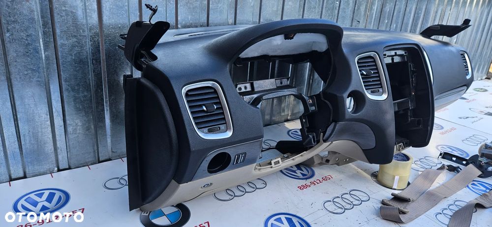 Dodge Durango III LIFT 2017- Kompletny kokpit Deska rozdzielacza Poduszki powietrzne Airbag Napinacze Pasy bezpieczeństwa Jasna poduszka kolan Jasne pasy ORYGINAŁ - 23