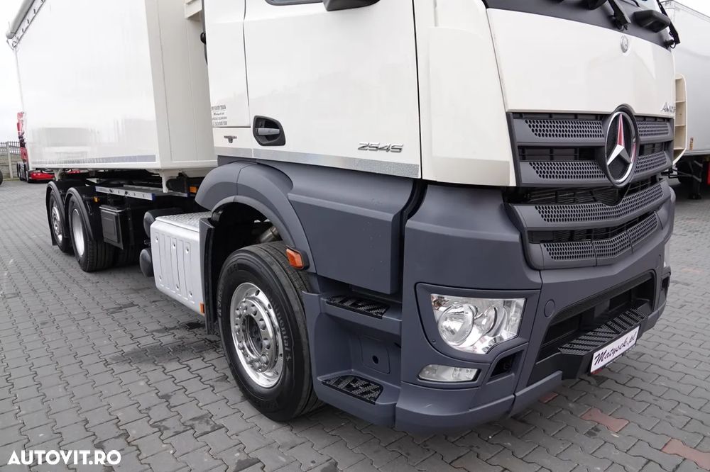 Mercedes-Benz ACTROS / 2545 / 6x2 / CAMION BASCULANTE 32 mc / OBLUTOR pentru cereale / CAPACITATE DE ÎNCĂRCARE: 15.000 KG / DIRECȚIE + AXIE ELEVABILĂ / EURO 6 - 14
