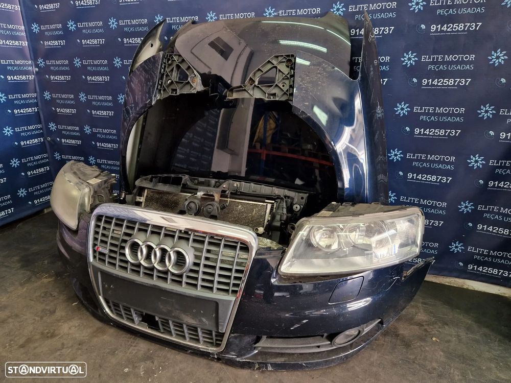 Frente completa usada AUDI A6 C6 S-LINE TDI capot parachoques guardalamas oticas radiadores SLINE - 1