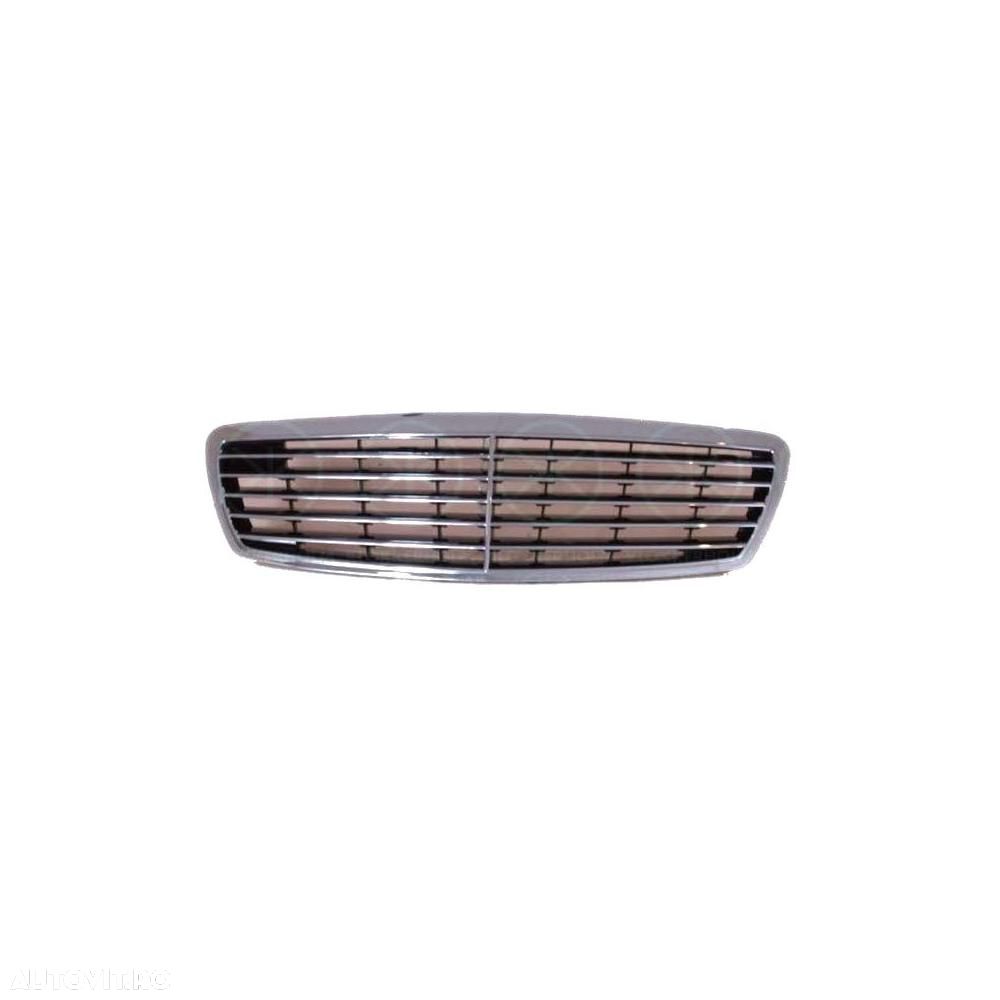 Grila radiator Mercedes Clasa E (W211) 03.2002-06.2006, 2118800583,501605-2 Model AVANGARDE - 1