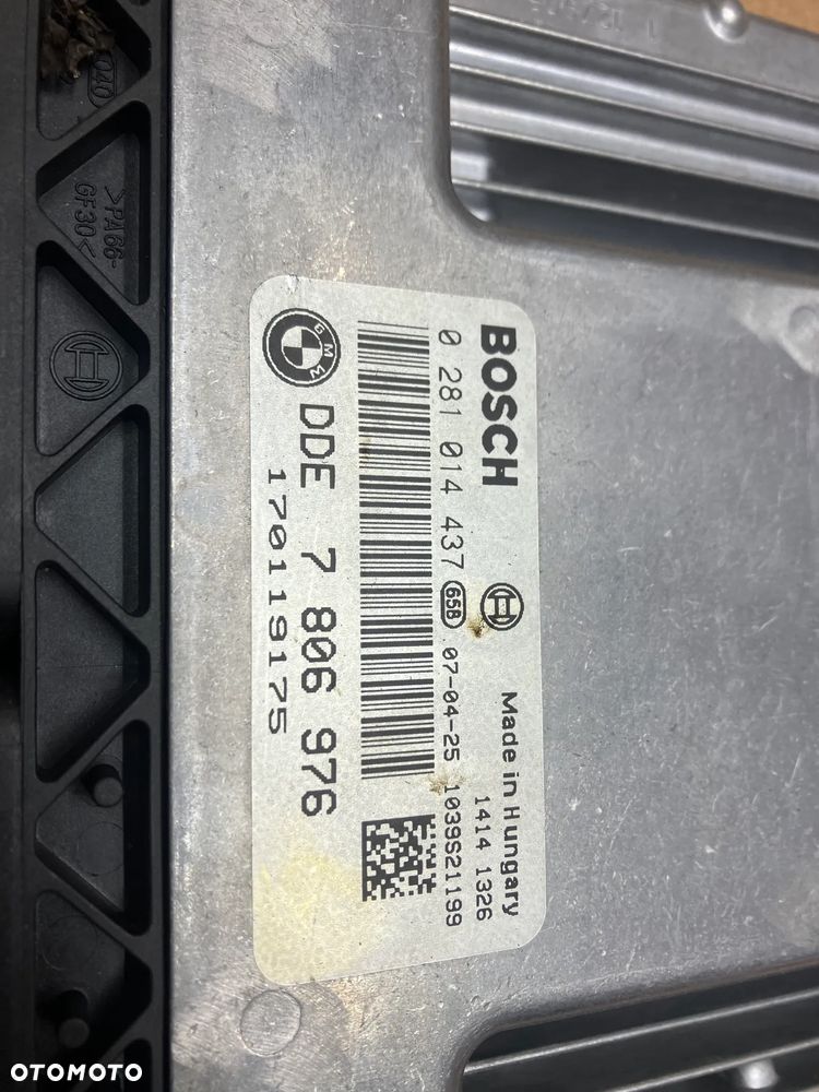 KOMPUTER STEROWNIK SILNIKA BMW E60 E61 E70 3.0D M57 235KM 0281014437 7806976 - 2