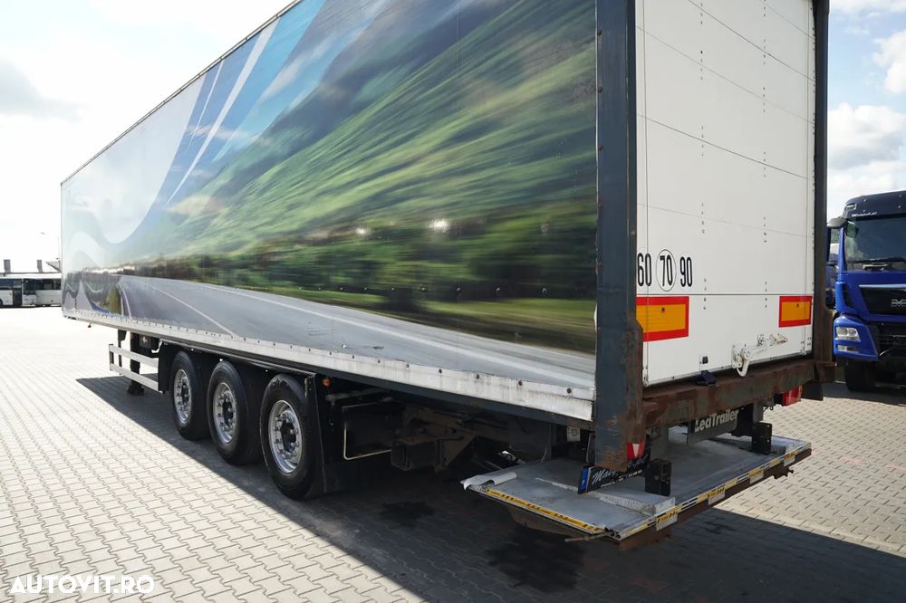 LeciTrailer CONTAINER / ELEVATOR PALFINGER 2.500 KG / AXĂ RIDICATĂ / OBLOANĂ RULANTĂ - 11