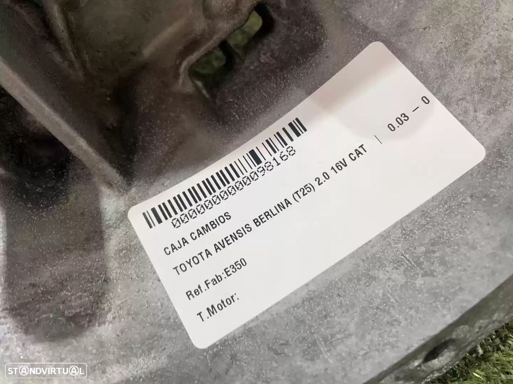 CAIXA VELOCIDADES TOYOTA AVENSIS 2005 -E350 - 1