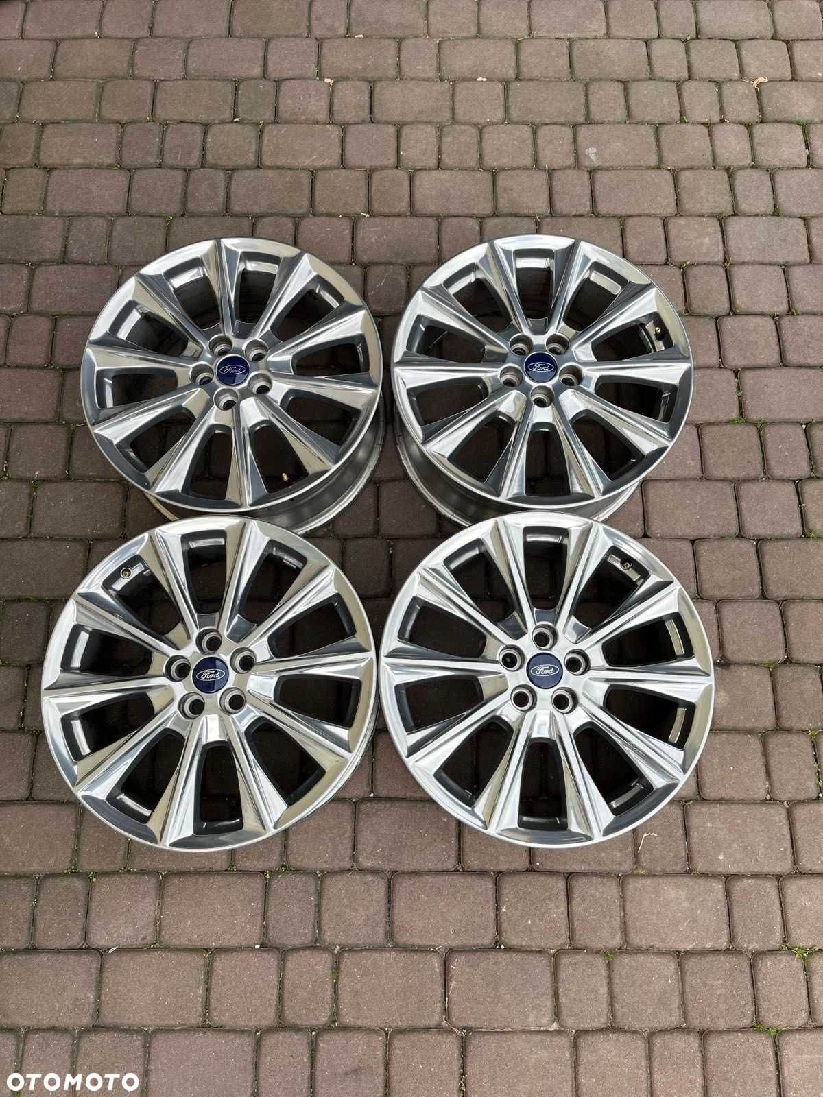 Oryginalne alufelgi Ford 5x108 19 cali Czujniki S-MAX KUGA EGDE CHROM - 4