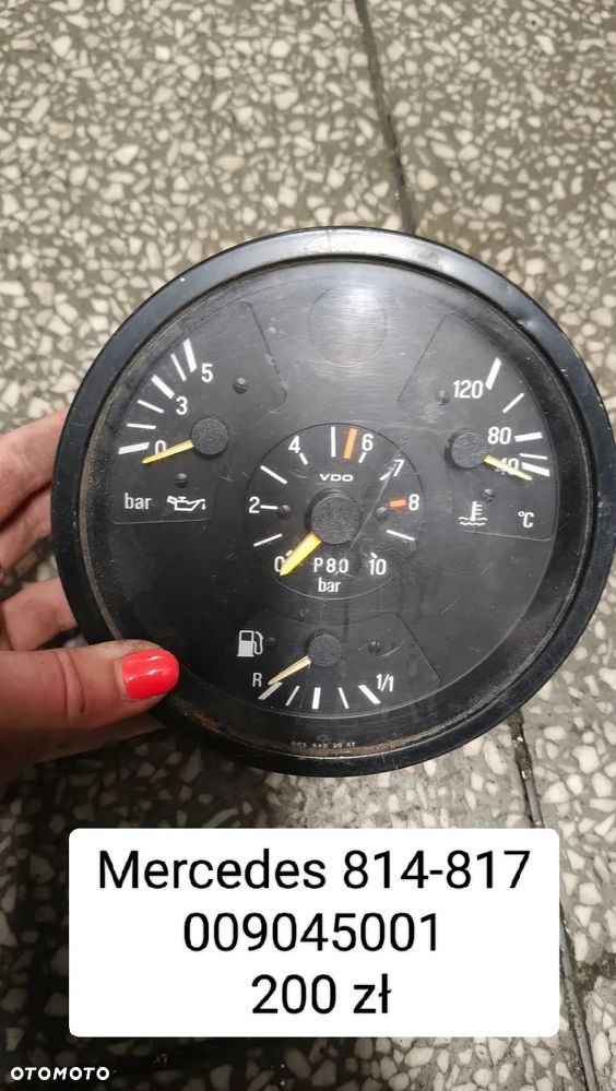 Licznik prędkościomierz Mercedes w124 w123 w201 MB190 diesel Mercedes 814-817 kaczka - 14