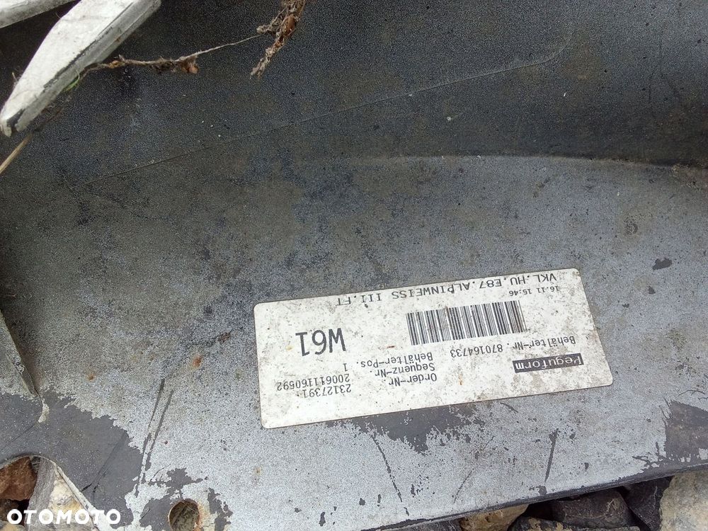 EU DOKŁADKA ZDERZAKA TYŁ BMW 1 E87 7124716 ALPINWEISS - 7