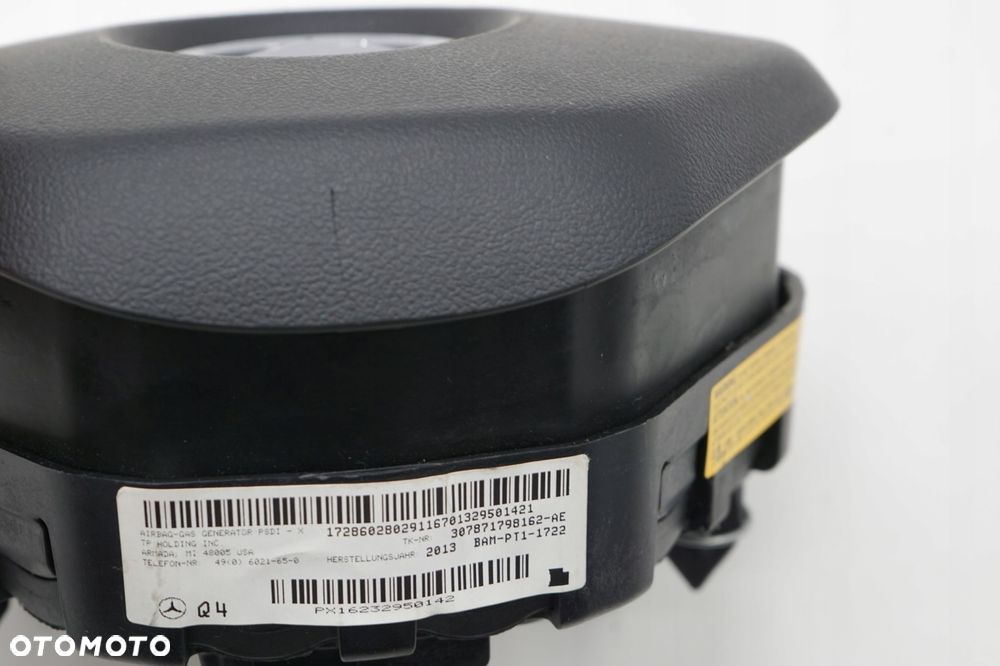 MERCEDES W204 LIFT 13R PODUSZKA AIRBAG KIEROWCY A1728602802 - 3