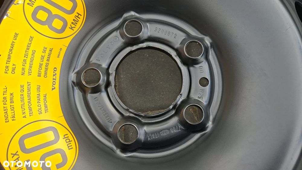 Koło Dojazdowe 17 Volvo S60 I V70 II S80 5x108 ET 50 135/90 R17 9209872 - 2