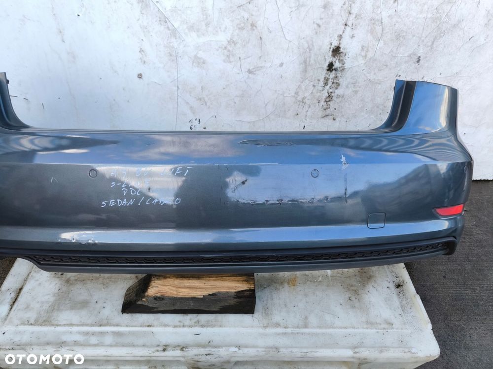 ZDERZAK TYŁ AUDI A3 8V SEDAN CABRIO PDC LZ7S ORYGINAŁ KOMPLETNY ! - 8