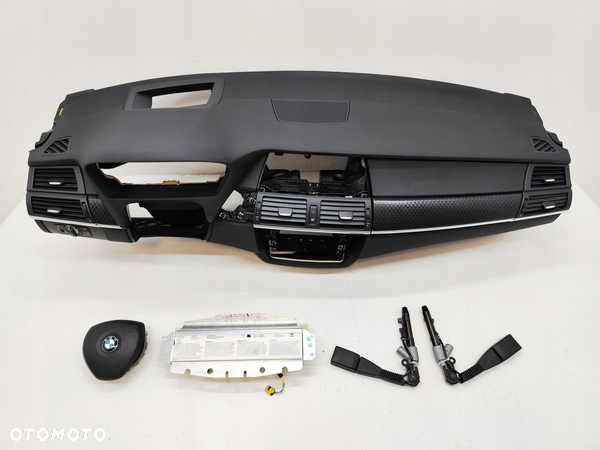BMW X6 E71 DESKA KONSOLA AIRBAG PODUSZKI PASY HEAD UP