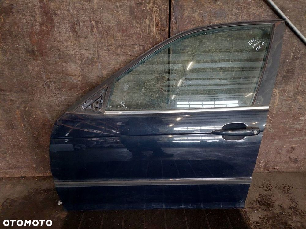 DRZWI KOMPLETNE LEWY PRZÓD BMW E46 SEDAN TOURING 263/5 DUNKELBLAU - 1