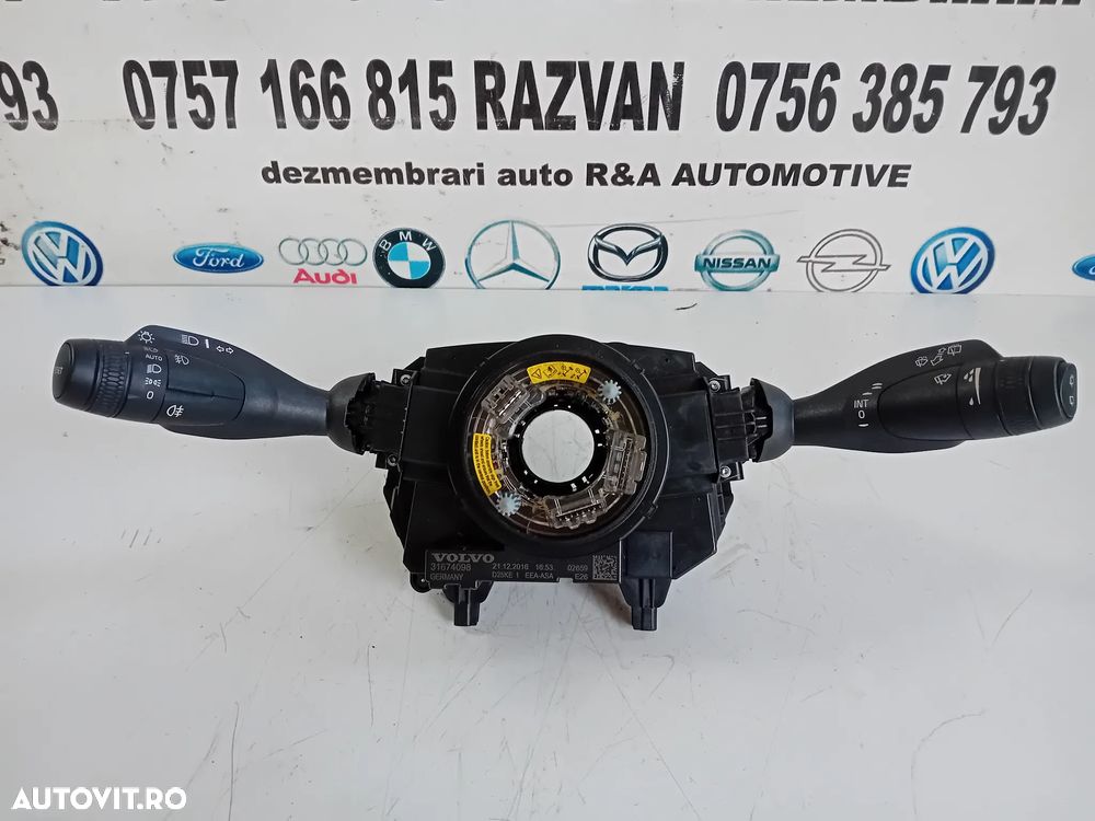 Ansamblu Spira Volan Airbag Maneta Volvo S90 V90 AN 2016-2020 Cod 31674098 - 3