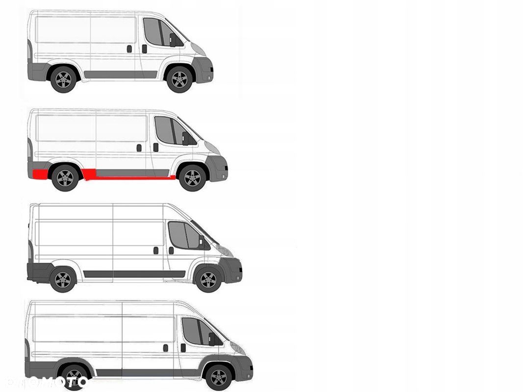 Próg / Progi / Reperaturka / Fiat Ducato 06 - 24 Krótki L2 strona Prawa ! - 1