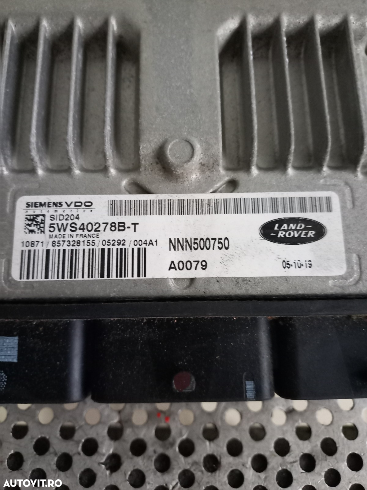 Calculator Motor Ecu Land Rover Range Rover Sport L320 Discovery 3 2.7 Tdv6 Motor 276DT Automat Cod 5WS40278B-T Dezmembrez Range Rover Sport L320 2.7 Tdv6 Motor 276DT - Dezmembrari Arad - 5