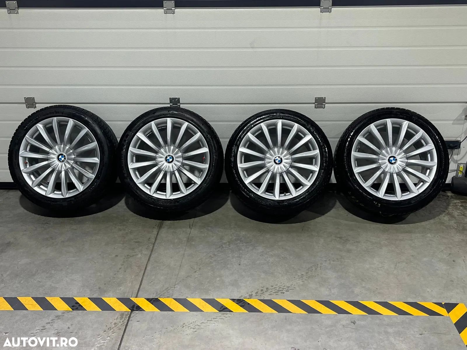 Jante Bmw seria 7 G12 originale cu anvelope iarna 19 inch - 1