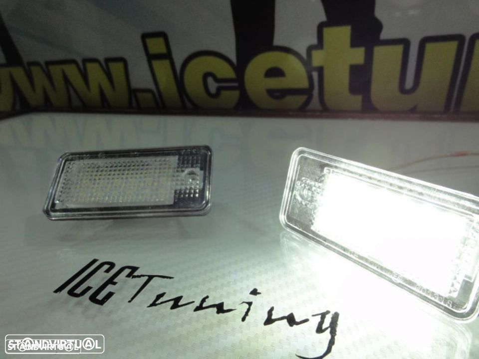 Suporte De Lâmpada De Matricula Com Led Branco Para Audi A3 8P, A4 B6, B7, A6 4F, A8, Q7, A5 - 15