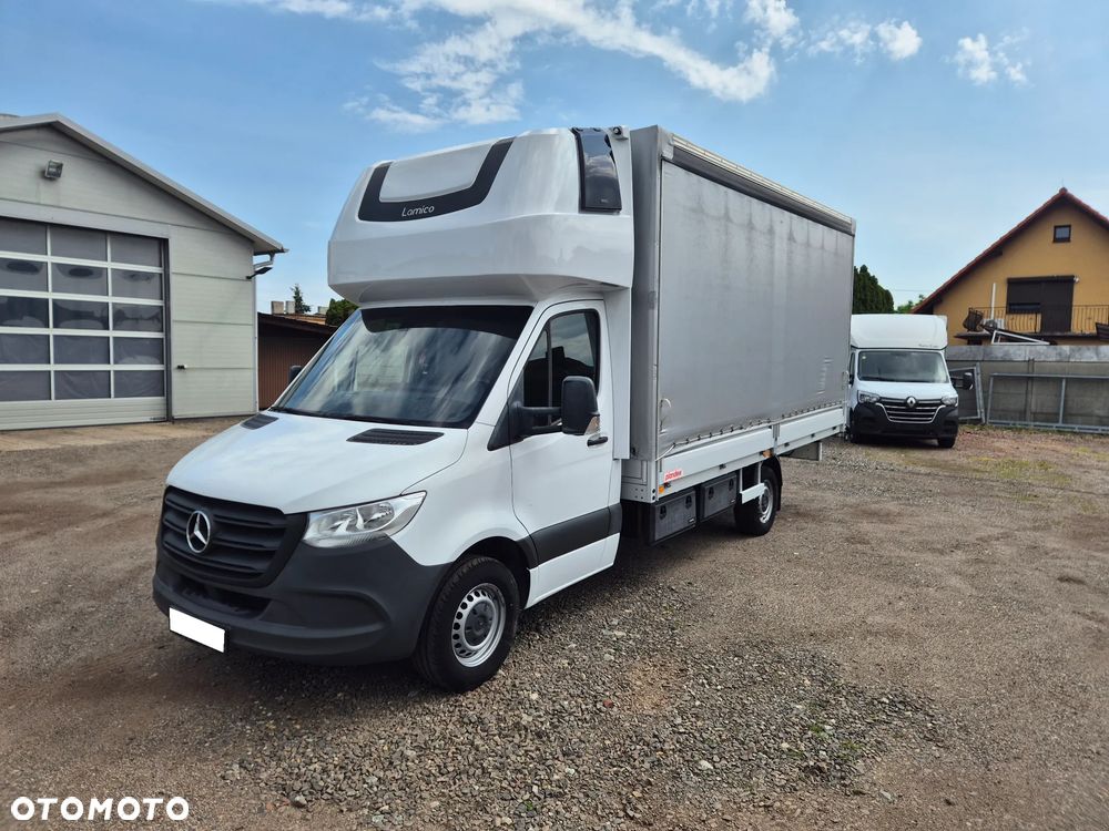 Mercedes-Benz SPRINTER 315 AUTOMAT GWARANCJA PRODUCENTA 09.2027 9G-TRONIC PLANDEKA FIRANA 10EP BEZKLUCZYKOWY DOSTĘP SALON PL BEZWYPADKOWY BEZ WKŁADU SERWIS ASO FV23% 2.0 150KM - 9