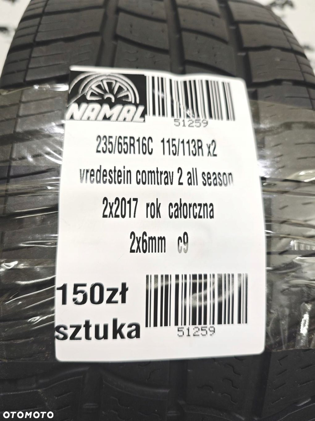 235/65r16c vredestein 2017 opony całoroczne 6mm 51259 - 9