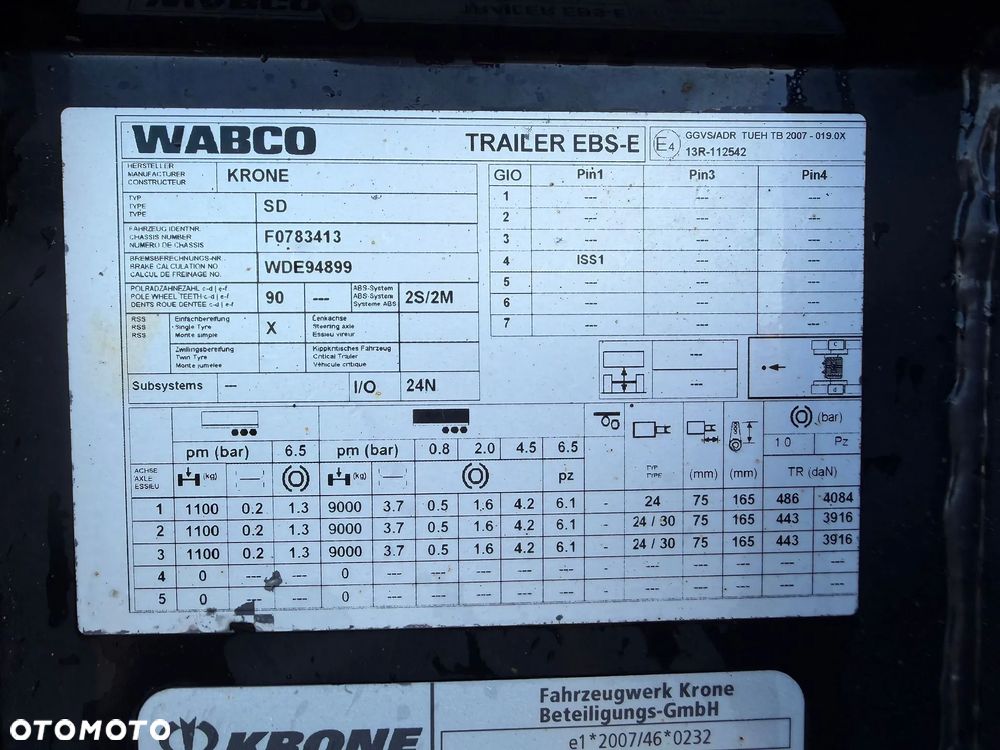 Krone SD NACZEPA MOCOWANIA POD KONTENER - 13