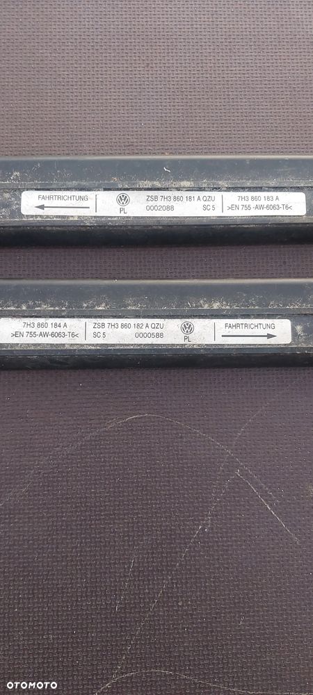 Belki listwy dachowe pod relingi vw t5 t6 t6.1 - 4