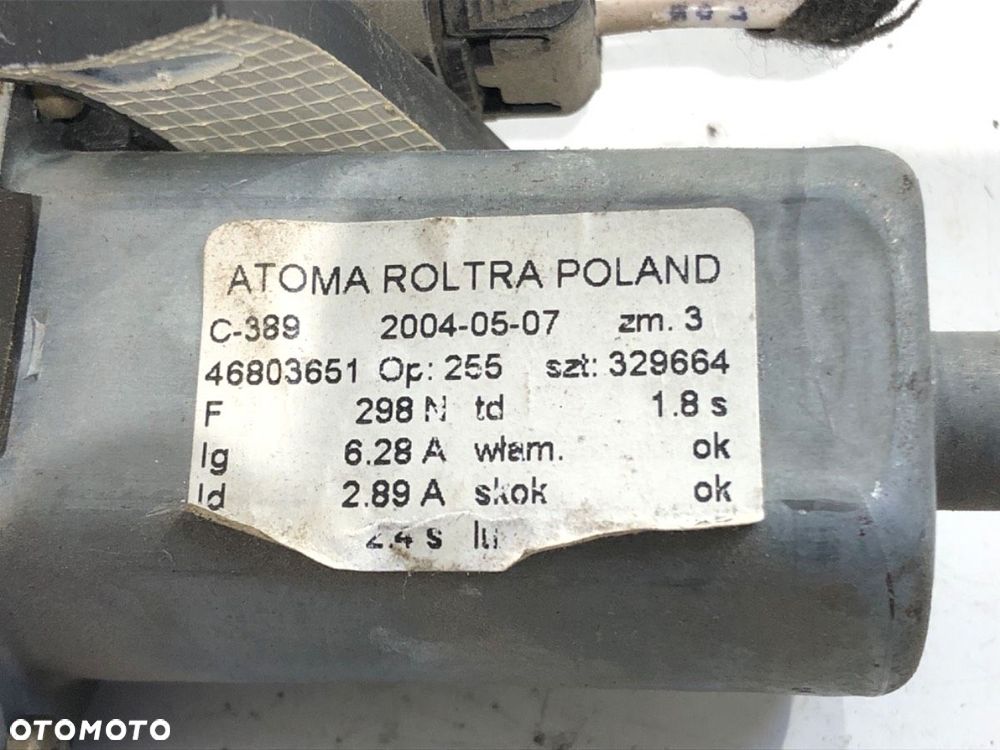 PODNOŚNIK SZYBY PRAWY PRZÓD  FIAT PANDA (169_) 2003 - 2022 1.1 (169.AXA1A) 40 kW [54 KM] benzyna - 4