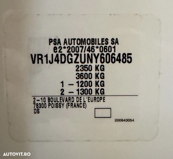 DS Automobiles DS 7 Crossback 1.6 PHeV FWD 225 EAT8 PERFORMANCE LINE + - 39