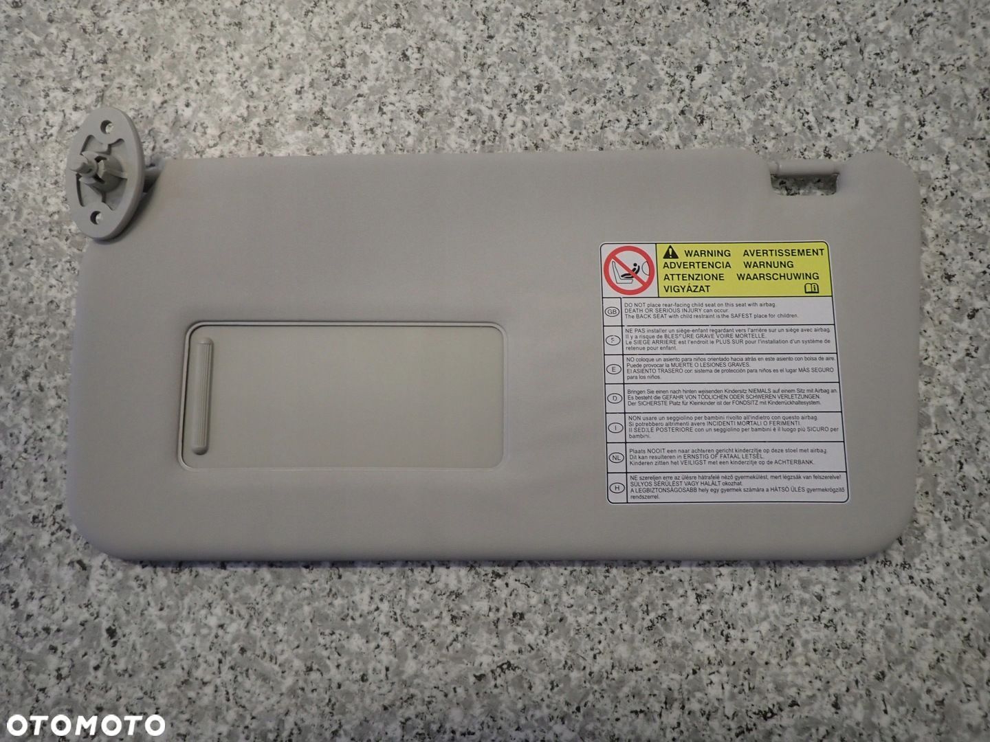 SUZUKI SX4 FIAT SEDICI 06-13 DASZEK PRZECIWSŁONECZNY LEWY NOWY - 1