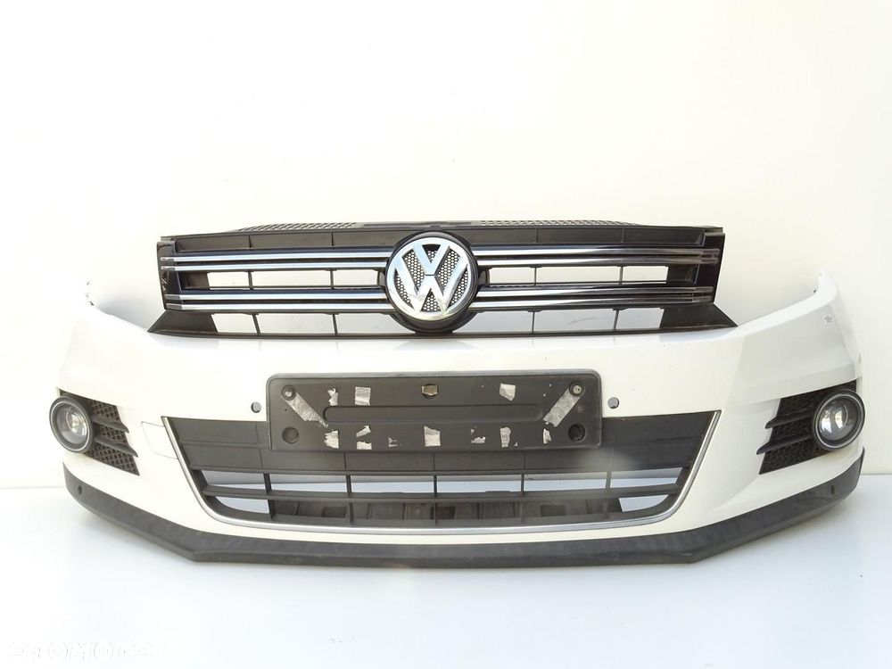 ZDERZAK PRZÓD PRZEDNI + ATRAPA + HALOGENY + 4x PDC LB9A VW TIGUAN I 5N LIFT - 1